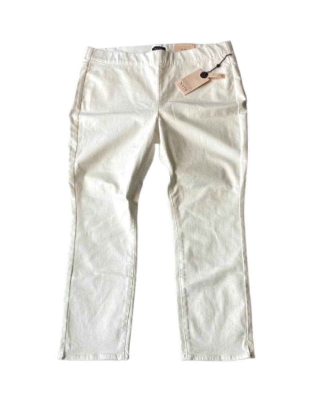 NYDJ Pull On Skinny Ankle Jeans Lift Tuck Womens 16 Optic White NWT